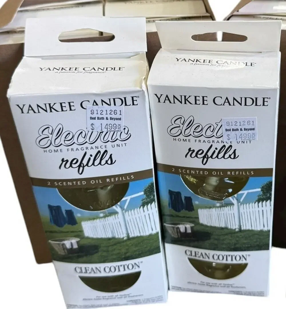 NEW Yankee Candle ScentPlug Refills - Clean Cotton - Set of 4 - NIB